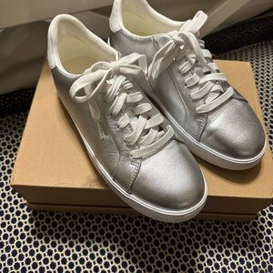 Cole Haan Silver Metallic Women's Sneakers